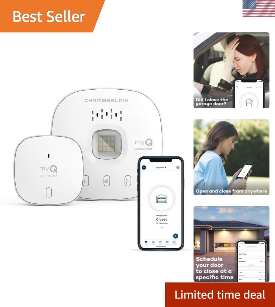 Smart Garage Control - Wireless Garage Hub and Sensor with Wifi & Bluetooth - Sm