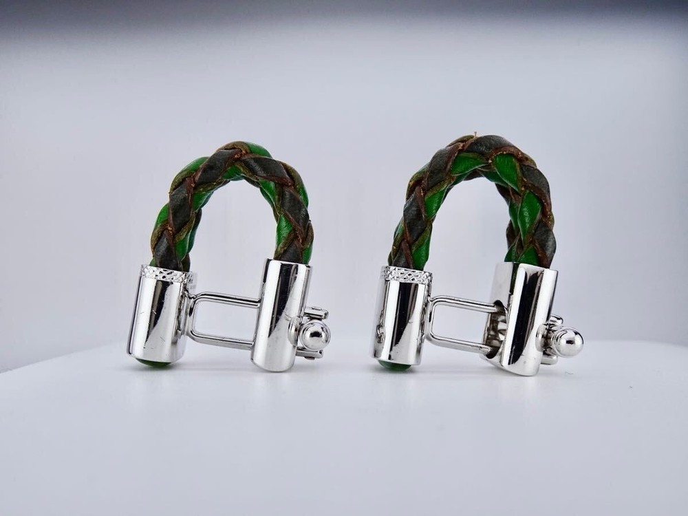 Tateossian Leather Cufflinks 7-2-110