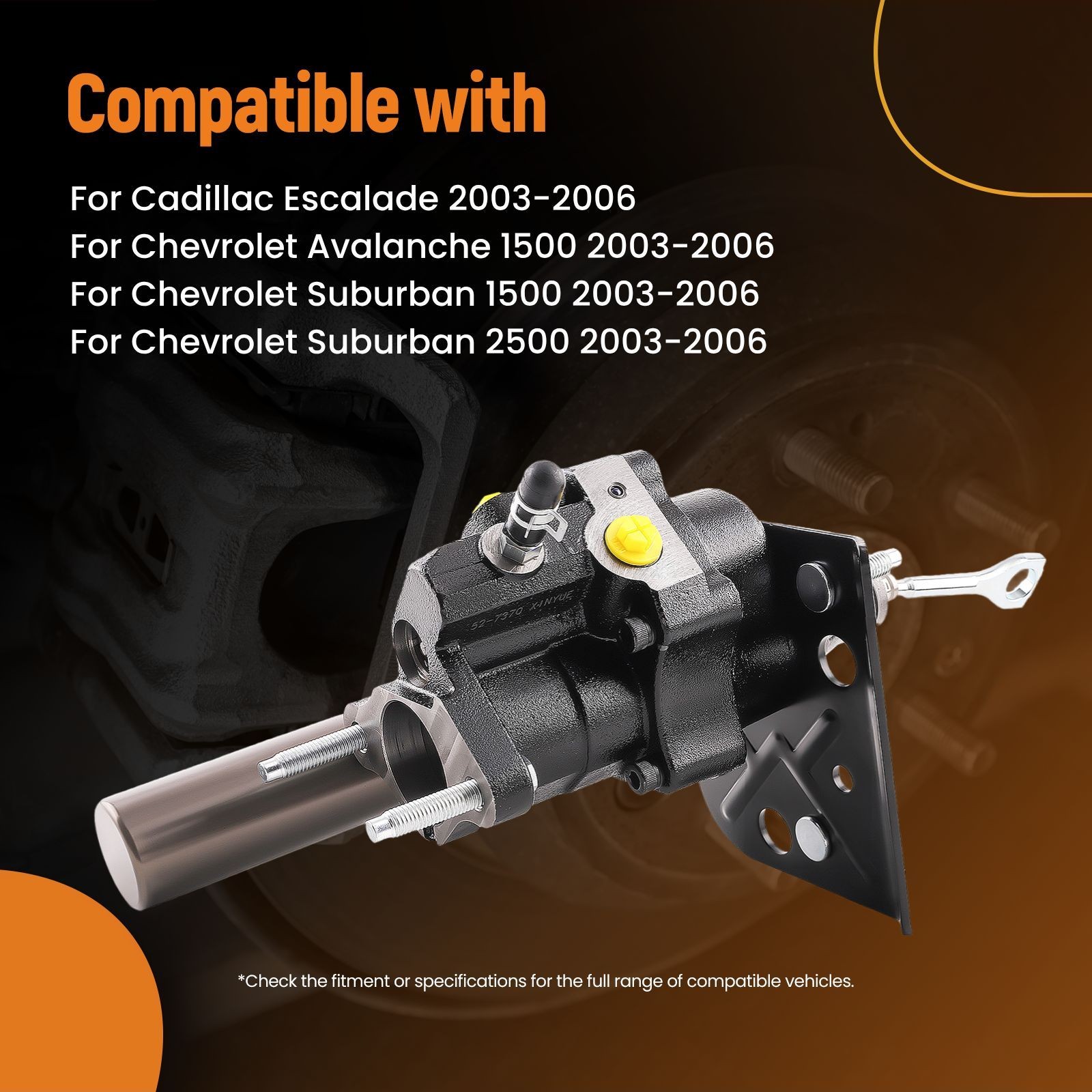 Hydraulic Power Brake Booster For Chevrolet Avalanche 1500 15212479 2003-2006