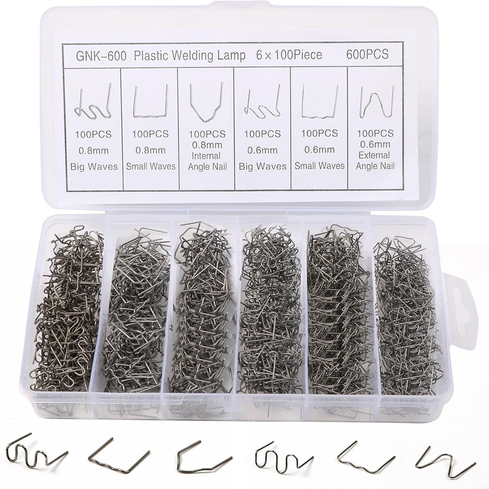 Plastic Welding Nails Assorted Shapes