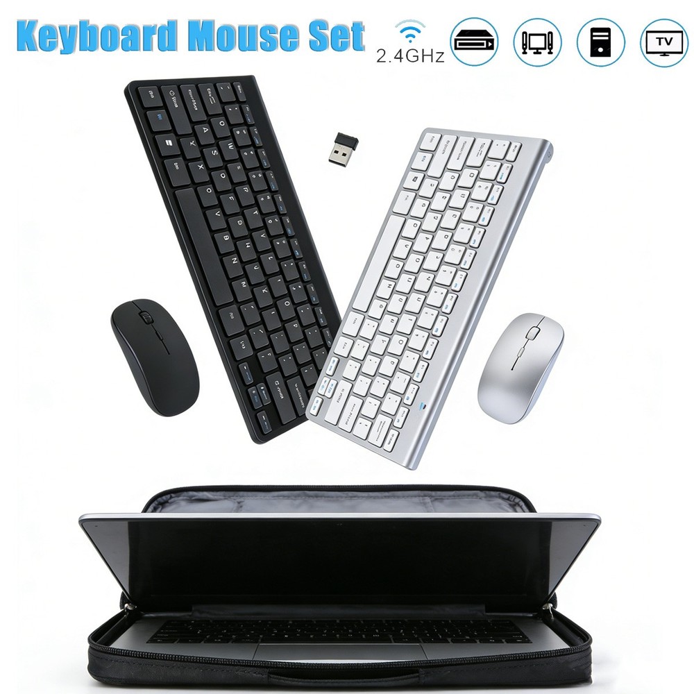 Lightweight Portable Wireless Keyboard Mouse Set For Laptop PC Mobile Office