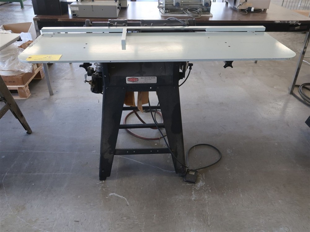 Scott Mylar Index Tab Cutting Machine