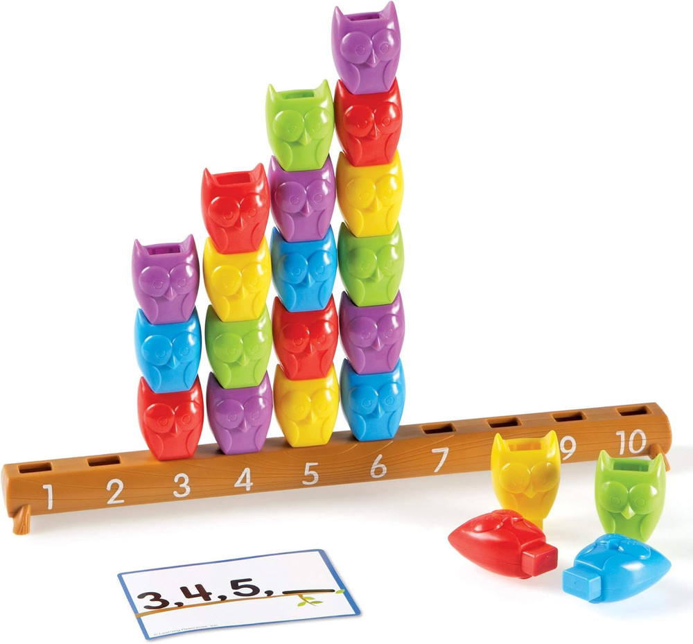 1-10 Counting Owls Activity Set, Counting & Sorting Toys, Math Game, Fine Motor
