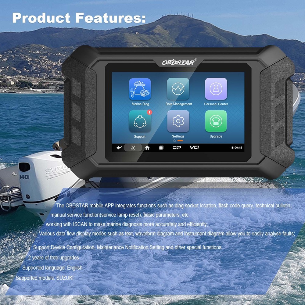 OBDSTAR ISCAN FOR SUZUKI Marine Diagnostic Tool Code Reading/Clear,BCM Simulator