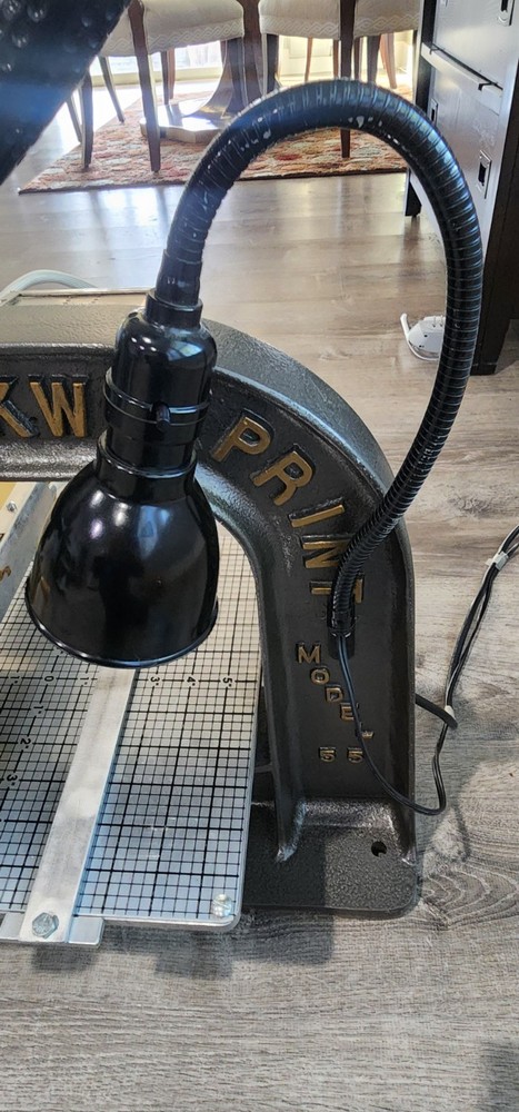 Kwikprint Model 55 - Hot Foil Stamping Machine Fully Functional Book Bindery Use