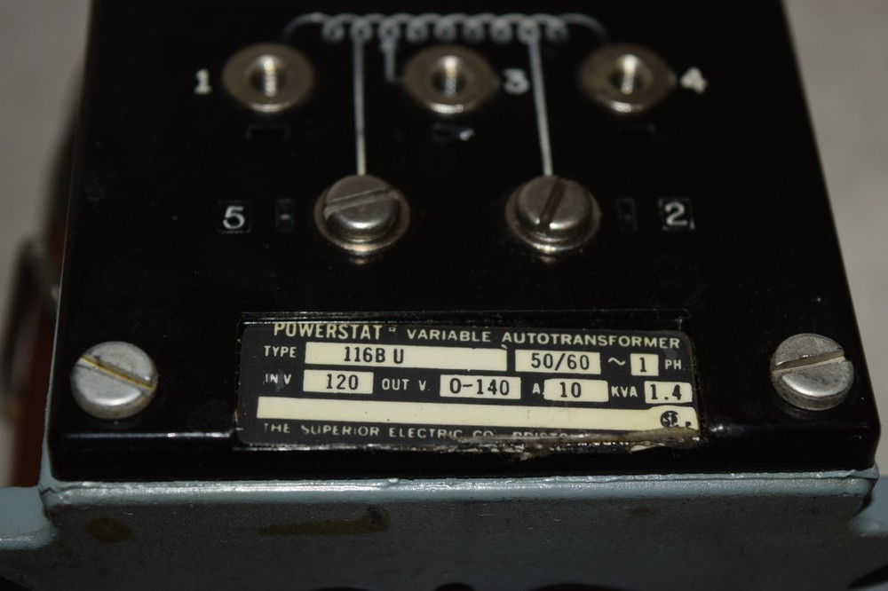 Superior Electric Powerstat 116BU Variable Autotransformer