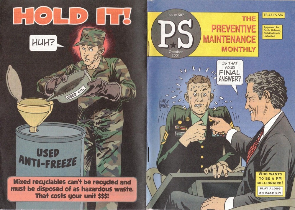 PS: PREVENTIVE MAINTENANCE MONTHLY~ 2001-08~ 10 Issues~ Joe Kubert Artwork~ MINT