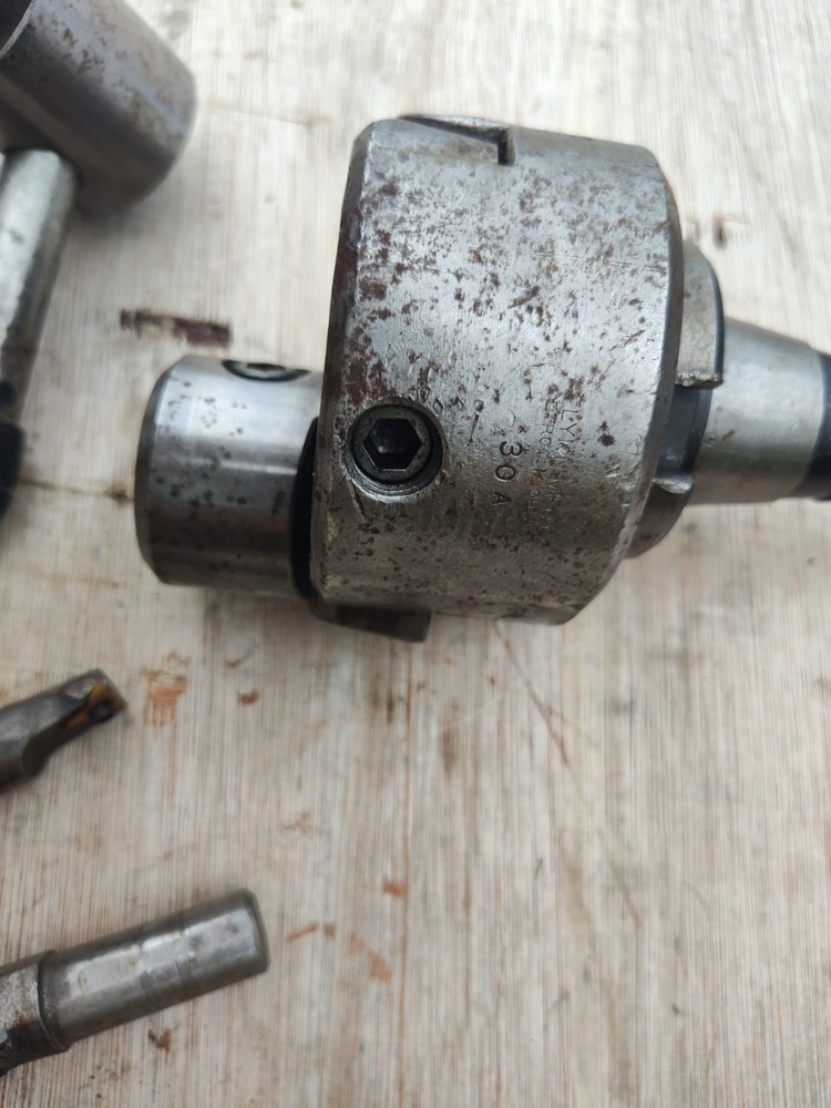 Lynn R8 30a Boring Head Lot Adjustable With Cutters