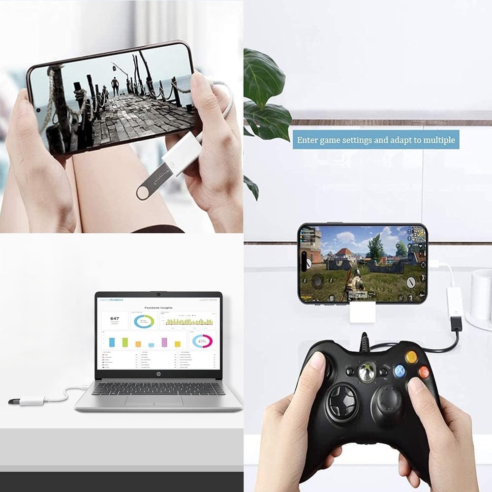 USB-C to USB Adapter USB OTG Cable Converter Card Reader USB Flash Drive Adapter