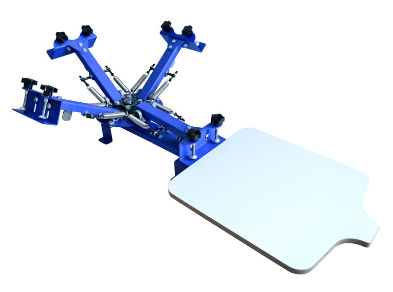 Simple 4 Color 1 Station Screen Printing Press Machine Screen Press Printer DIY