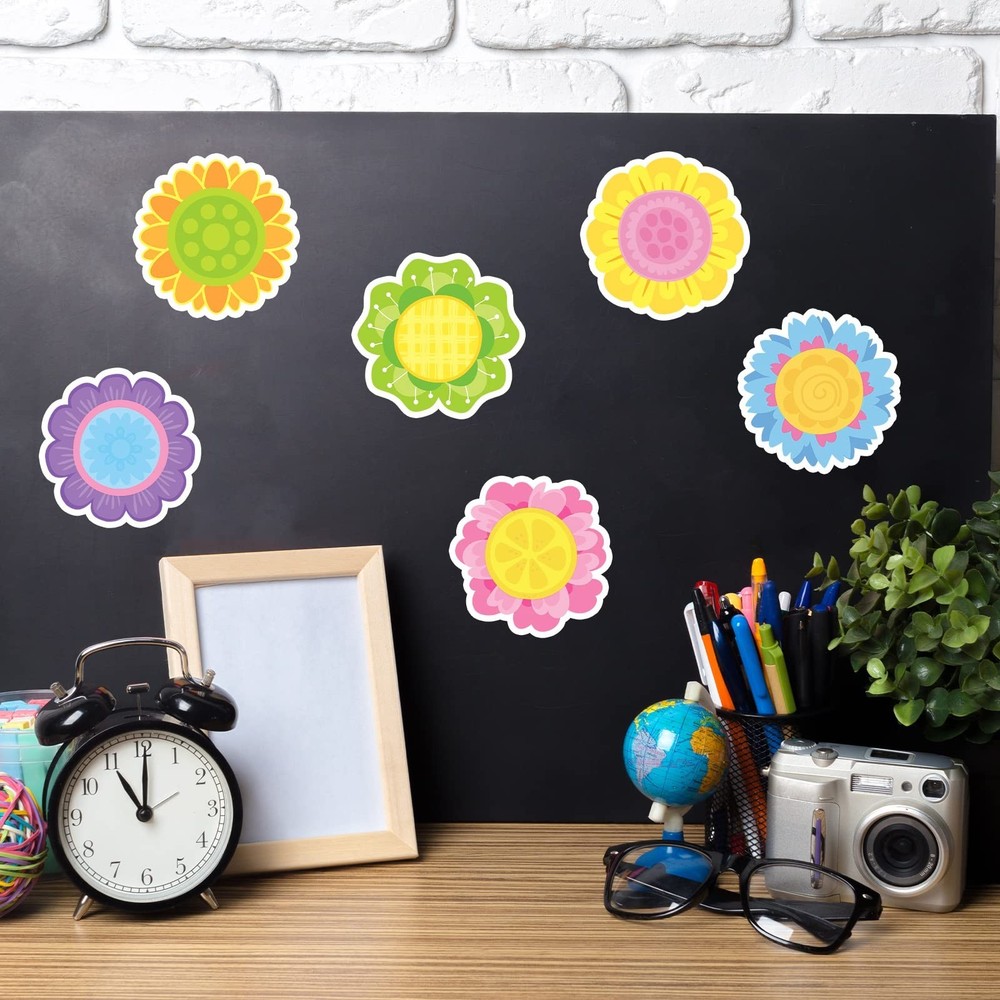 30 Pack Spring Flowers Sticky Notes - 600 Sheets Floral Shape Sticky Note Pad...