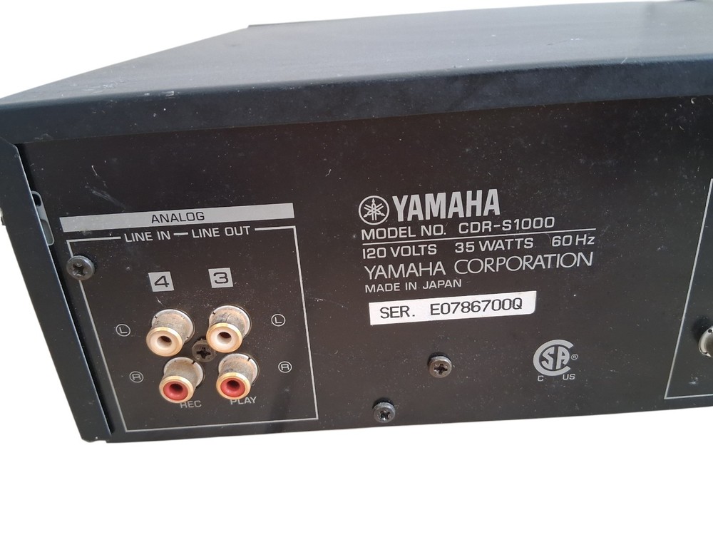 Yamaha CDR S1000 CD Player Recorder