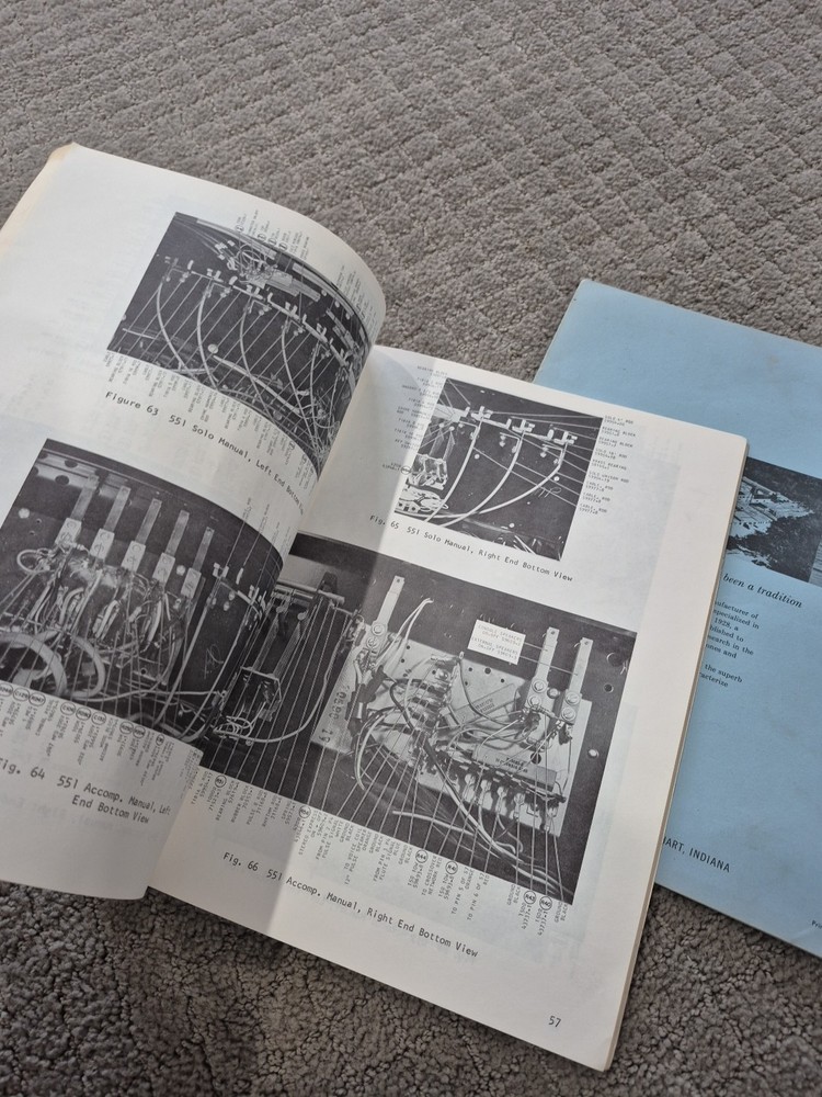 Conn Organ Service Manual + Models 543. 551. 641, 633 Type 1 Ma