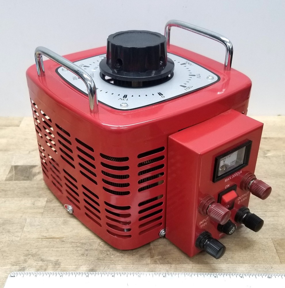 30 Amp Variac Transformer 3000VA 0-130V Enclosed Adjustable  (READ)