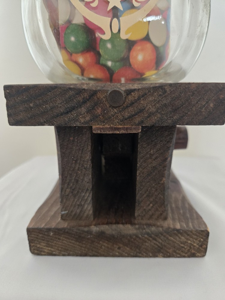 Vintage Gumball Machine Knock On Wood Original Insert