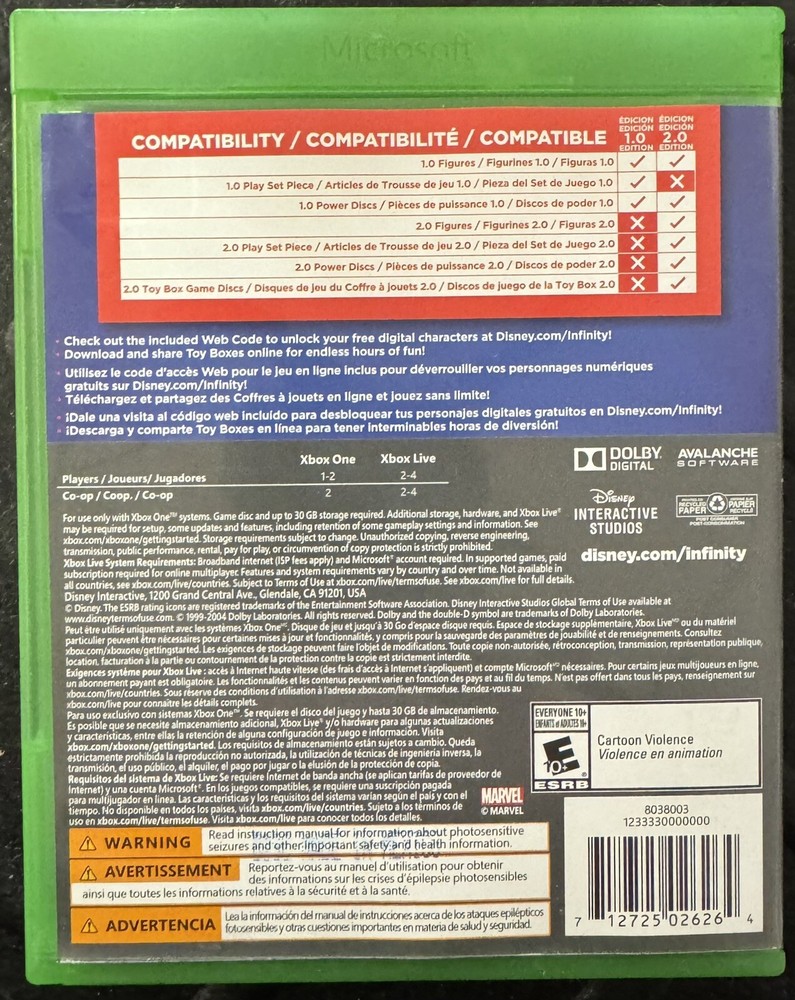 Lot of 7 Disney Marvel Infinity 2.0 (Read Description)