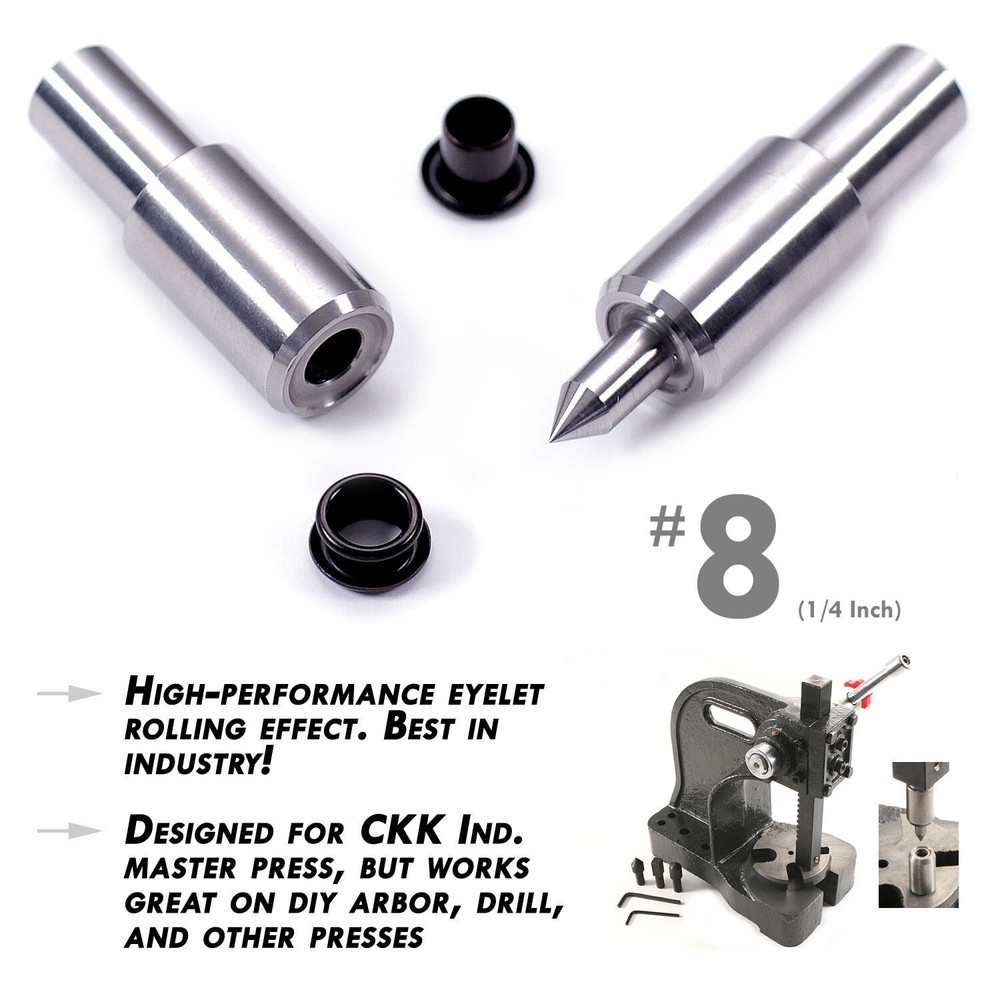 Master Series- Eyelet Setting Press - Includes: 3/16 + 1/4 Eyelet Setting Dies