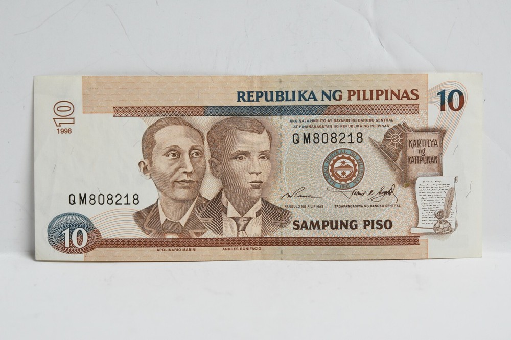 1998 Philippines 10 Piso Cat#187C (nb257)