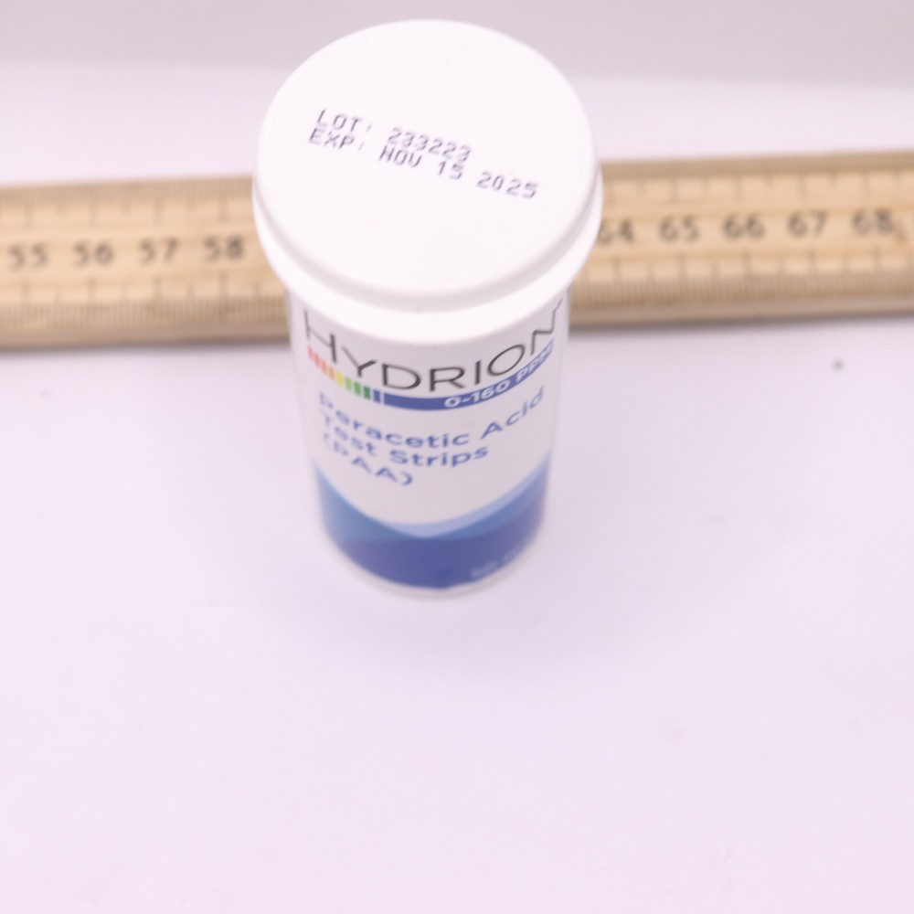 (50-Pk) Peracetic Acid Single Factor Test Strip 0-160ppm Range - Missing 1
