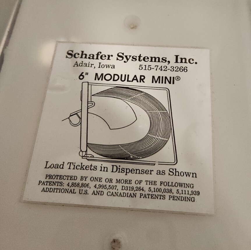 Schafer Systems Dual 6" Modular Mini Lottery Ticket Plastic Case 2 Pack W/ Key