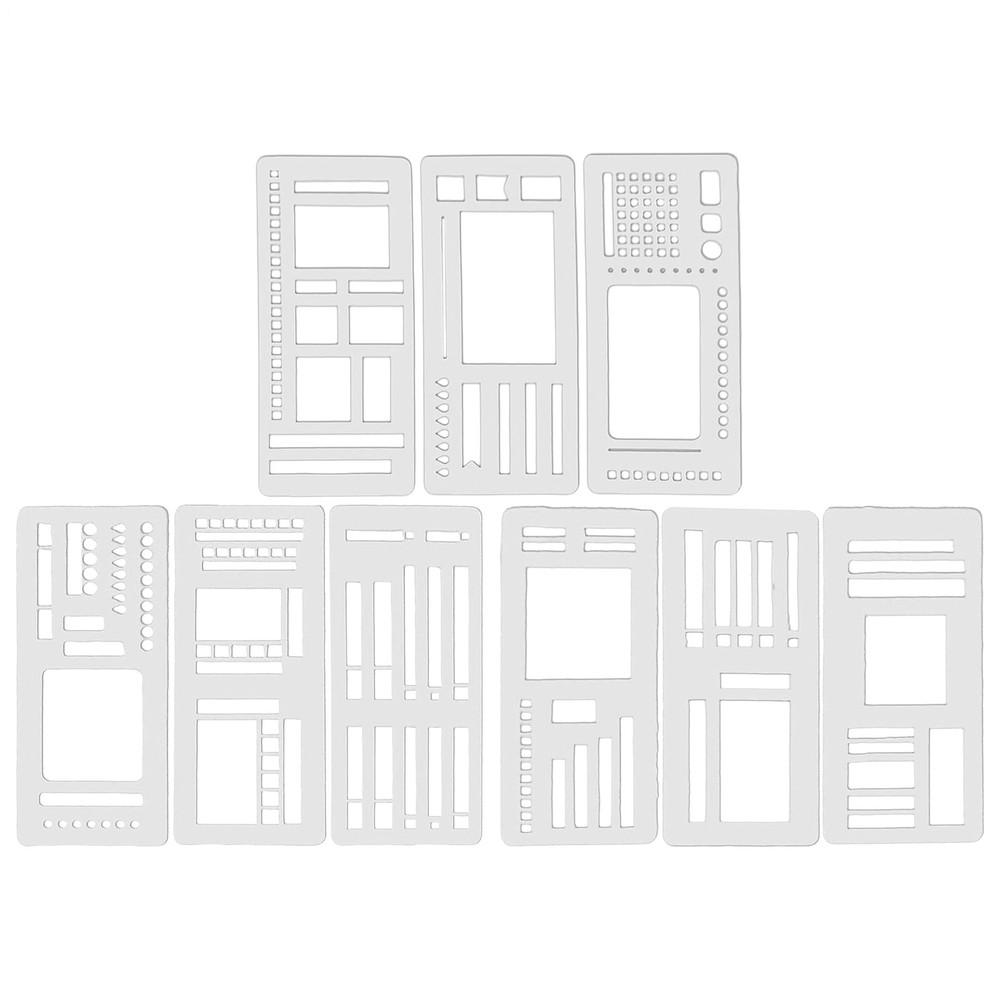 Handmade Flexible Record Template, Reusable Planner Stencils for Journaling ﻿