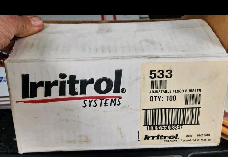 Irritrol 533 - Adjustable Flood Bubbler NEW 25 Pieces