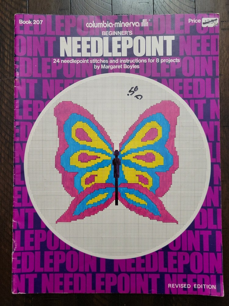 Vintage Columbia-Minerva Beginner's Needlepoint Book #207