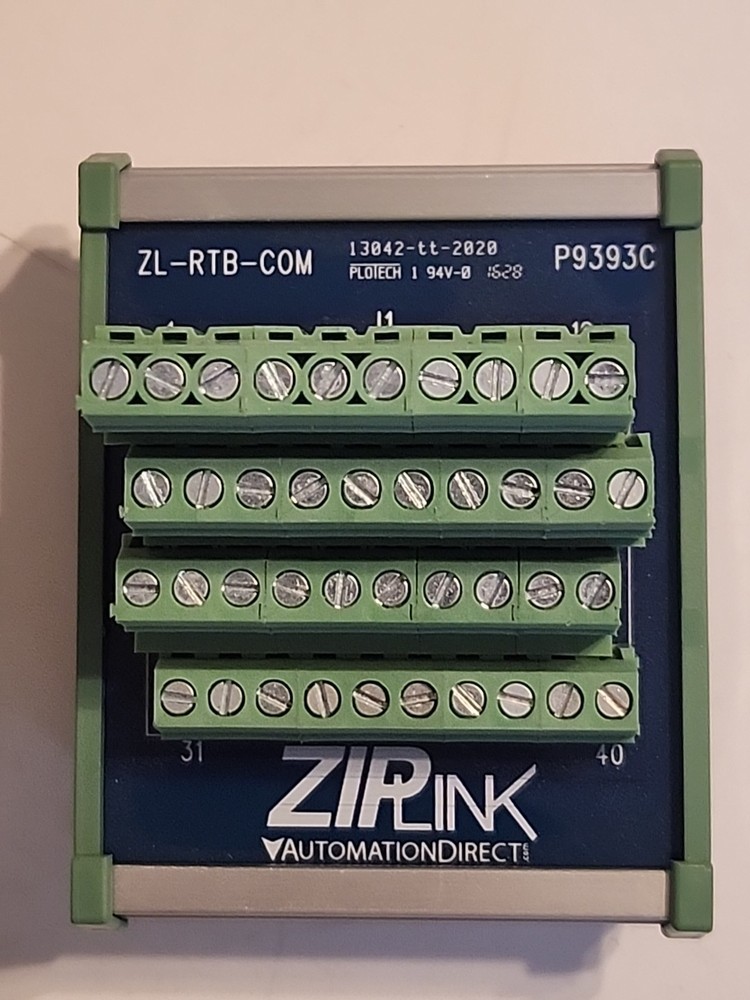 AUTOMATION DIRECT ZL-RTB-COM / ZLRTBCOM, ZIPLink common terminal module, 40-pole