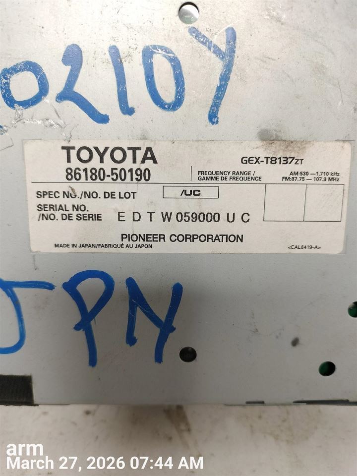 CONTROL PANEL OEM 04-06 LEXUS LS430 1YR WRNTY