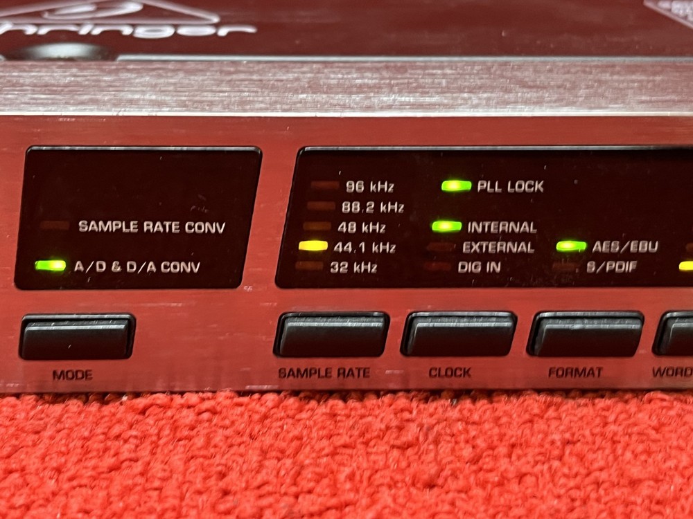 Used Behringer Ultramatch Pro SRC2496 AD/DA Sample Rate Converter Good Condition