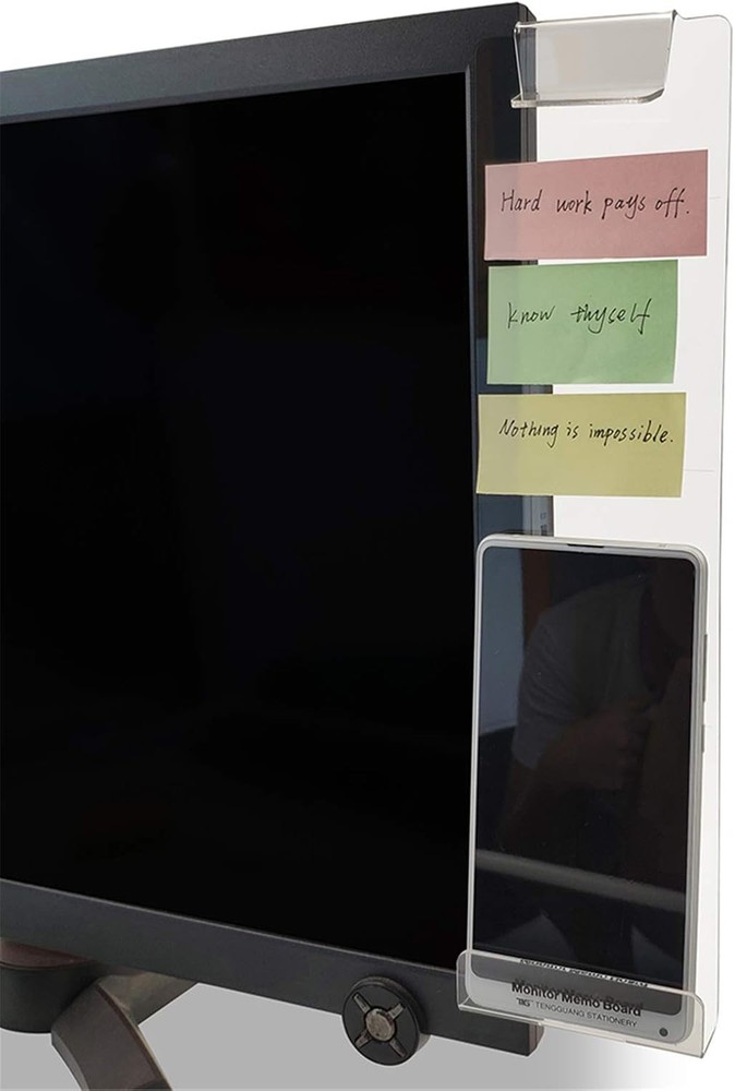 MINSA Fashion Multifunction Utility Acrylic Transparent Computer Monitors Side P