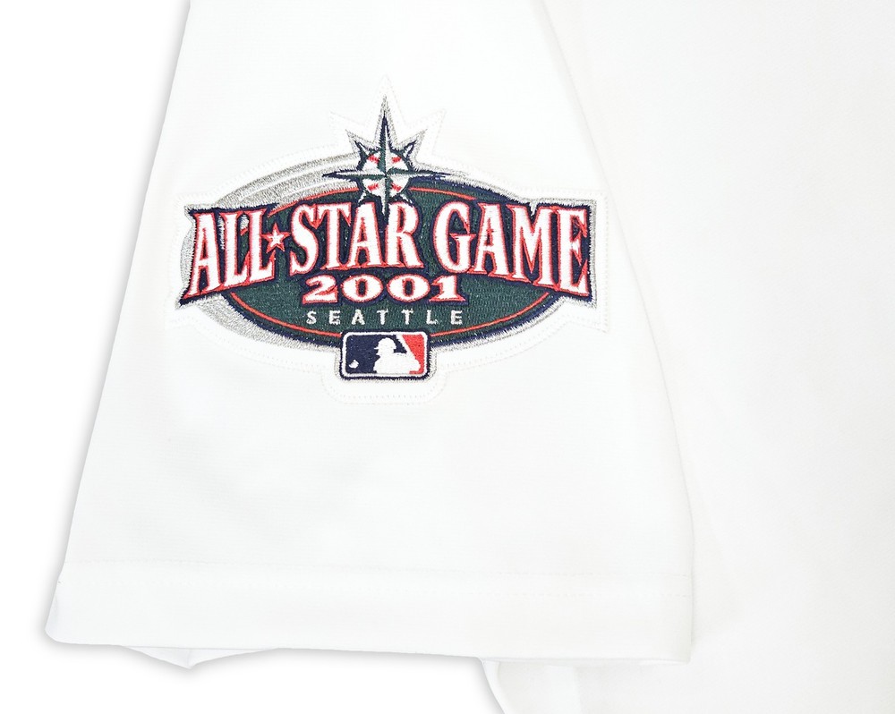 Mariners Ichiro Suzuki Auto White AUTH Mitchell Ness 01 All Star Patch Jersey 48