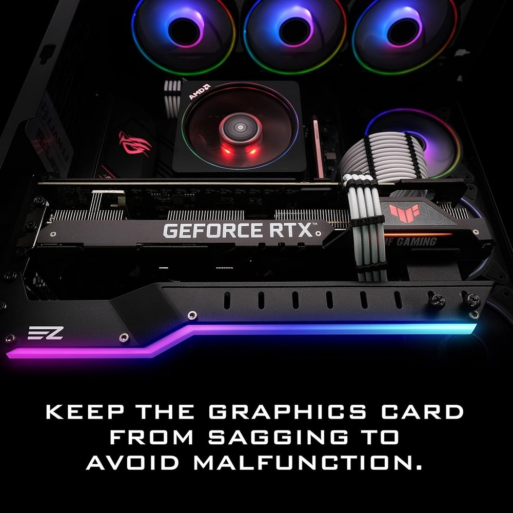 Graphics Card Support Bracket - RX6700, 309EZ-Black