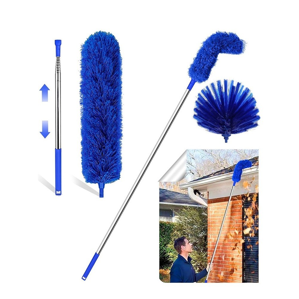 Cobweb Duster with Extension Pole,  Web Brush and Washable Ceiling Duster2252