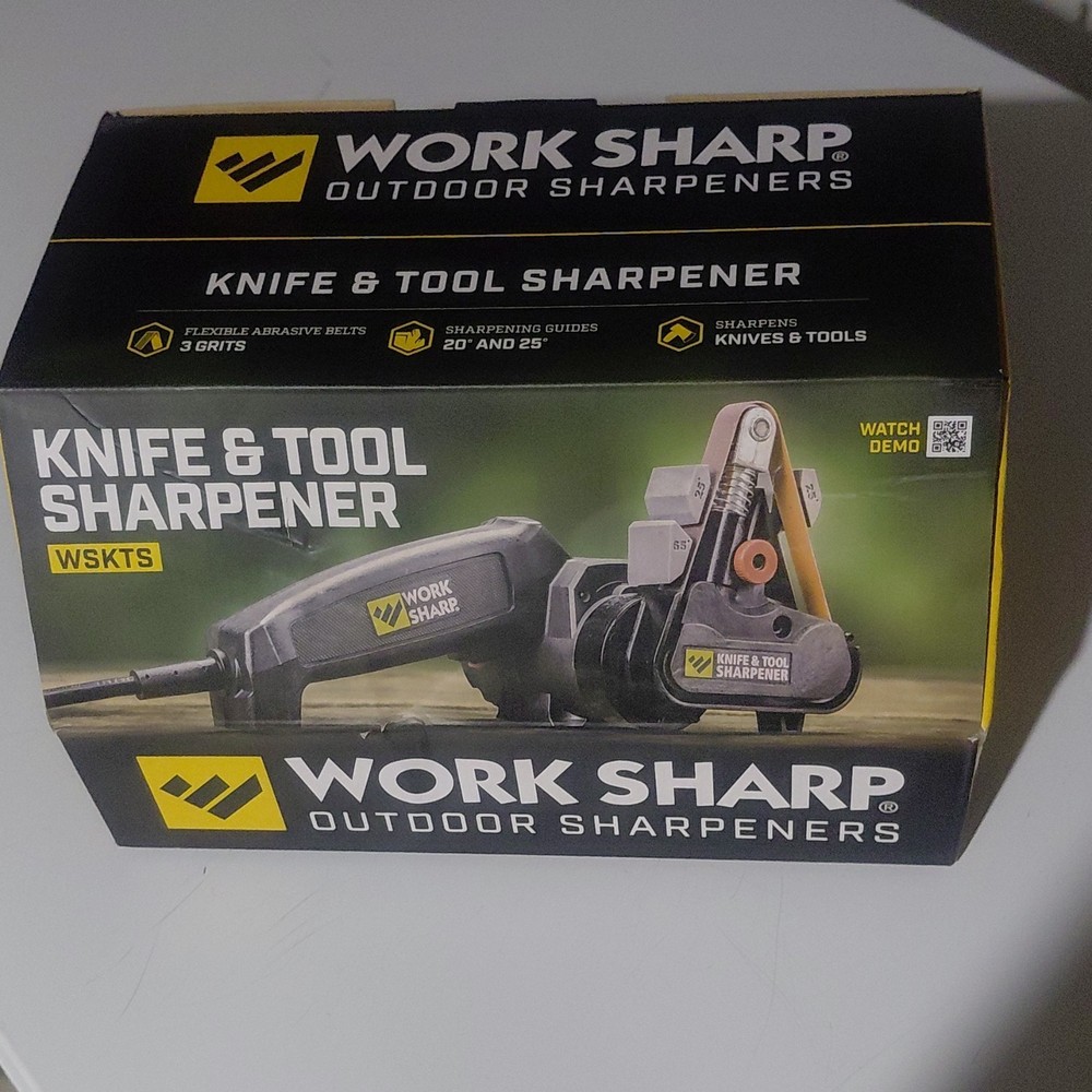 Work Sharp WSKTS Knife & Tool Sharpener for Knife Axe Multi-Tool Saw Scissors