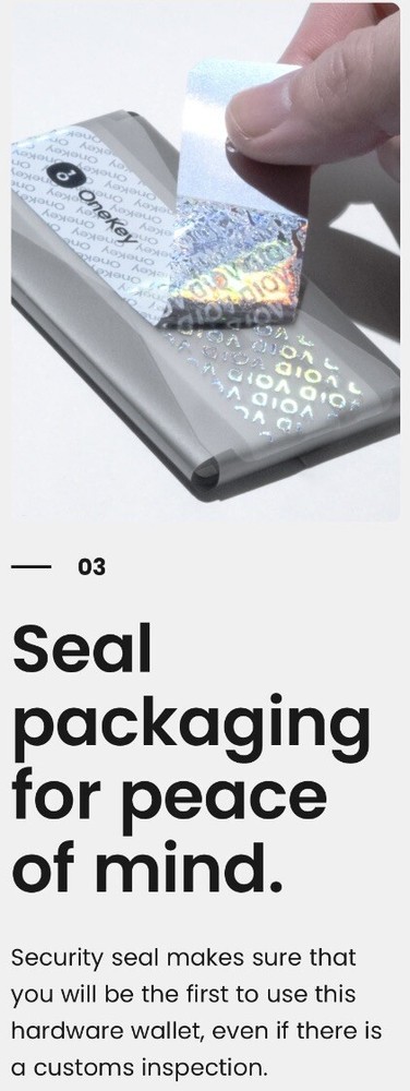 OneKey Classic 1S - Crypto Hardware Wallet