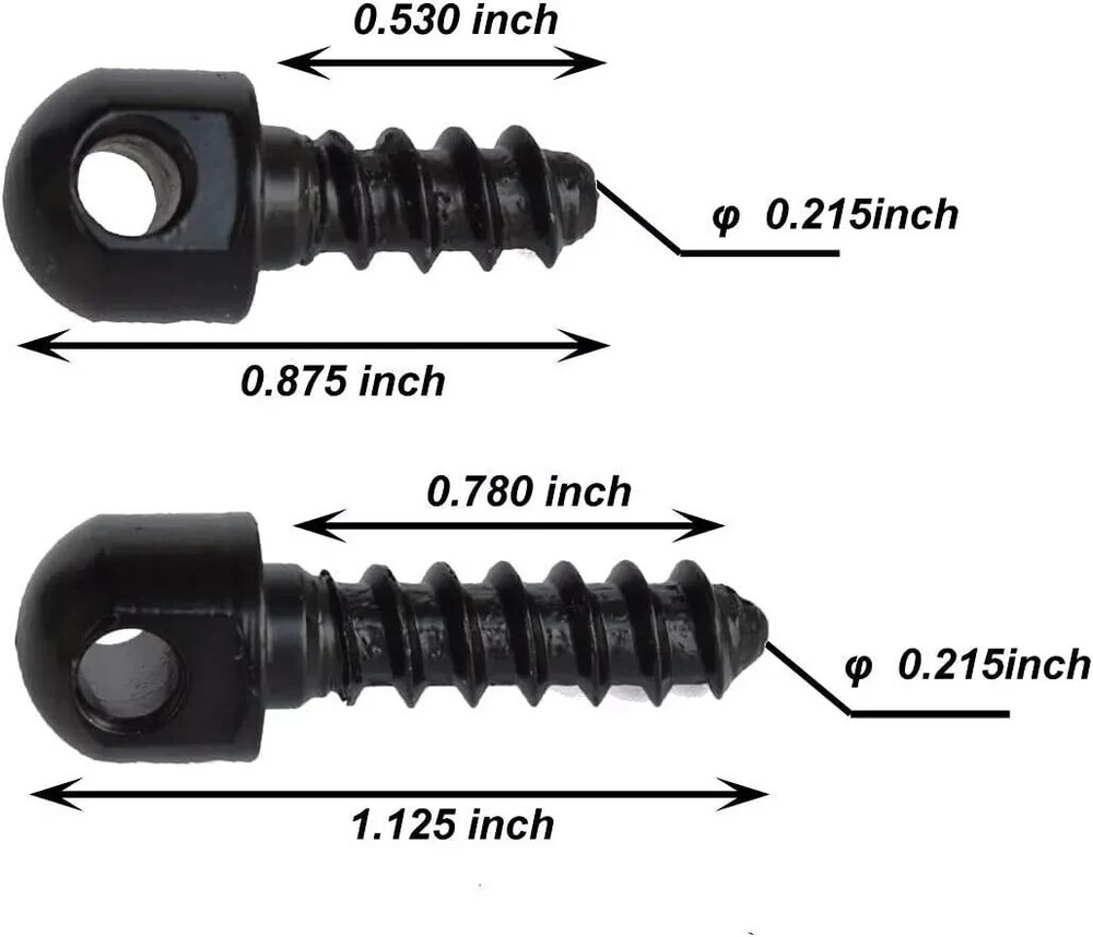 Sling Swivel Studs Wood Screw Studs,6 Pcs Mounting Kit