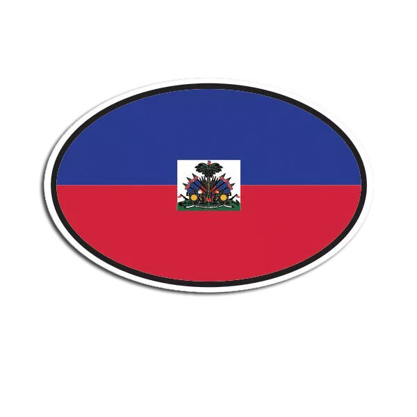 Haiti Oval Sticker