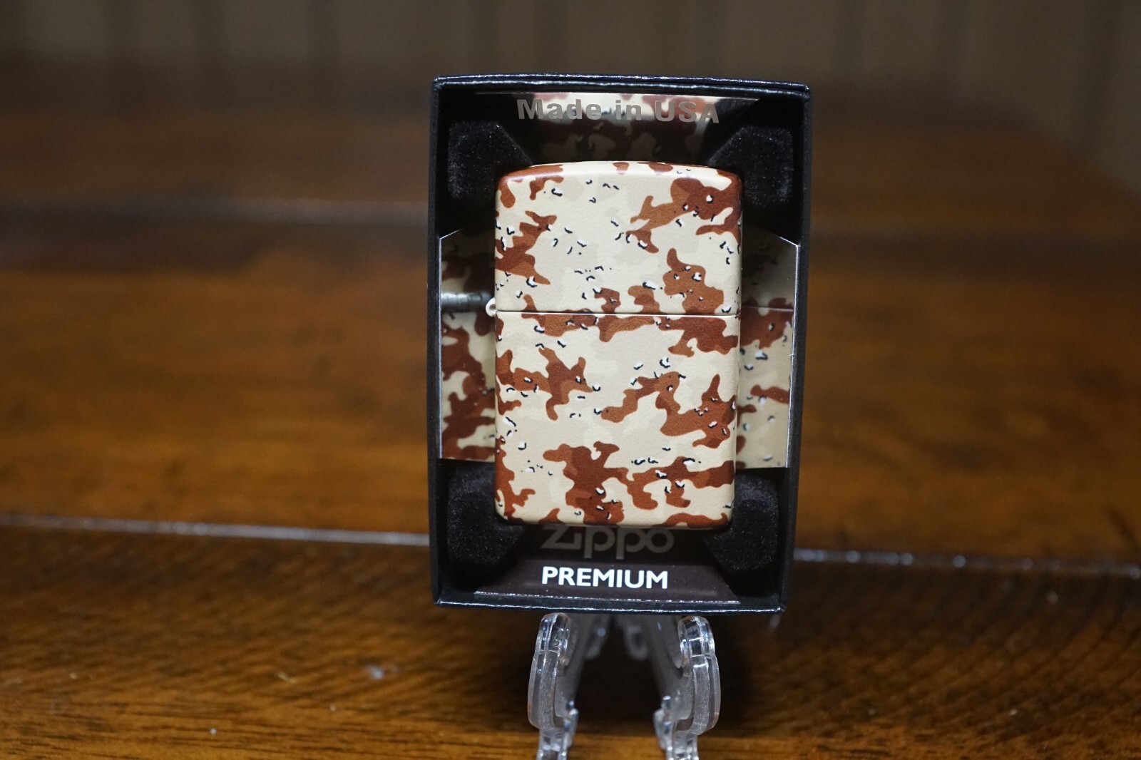 DESERT CAMO CAMOUFLAGE MILITARY 540 DESIGN ZIPPO LIGHTER MINT IN BOX
