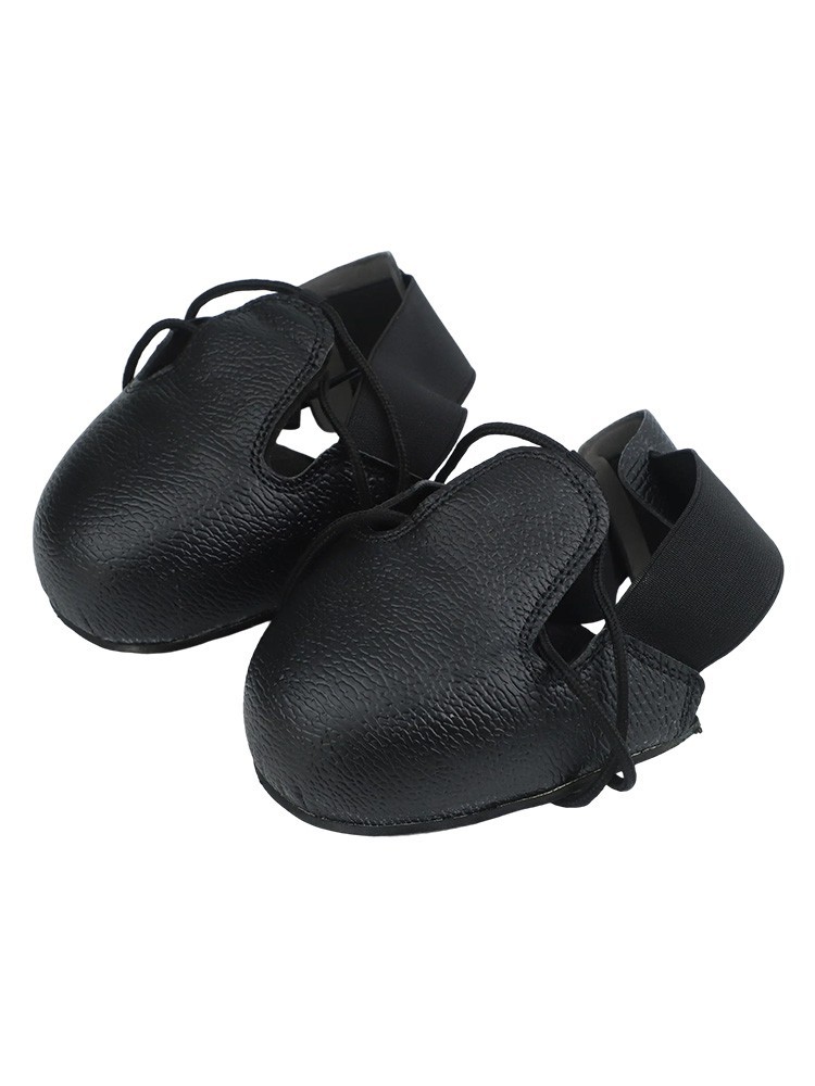 Leather Safety Shoe Covers Featuring Elastic Bands for Customizable Fit at Work