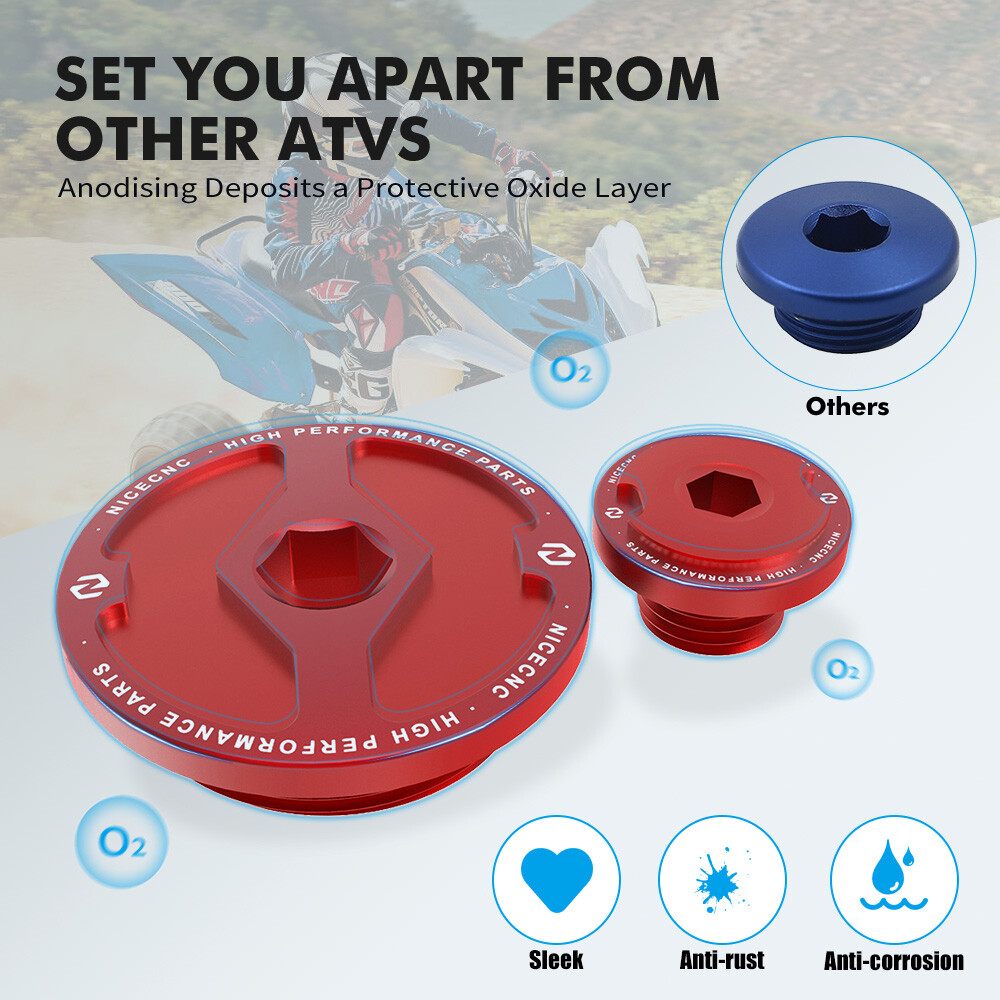 Engine Crankcase Cover Plugs Straight Screw For Yamaha Raptor 700 700R 2006-2023