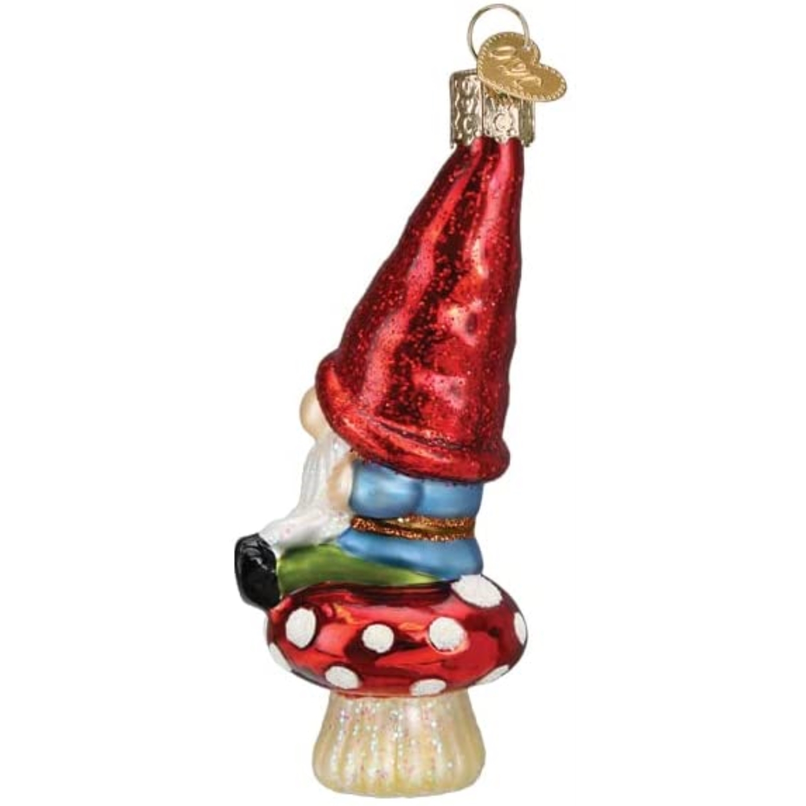 Old World Christmas Blown Glass Ornament, Garden Gnome
