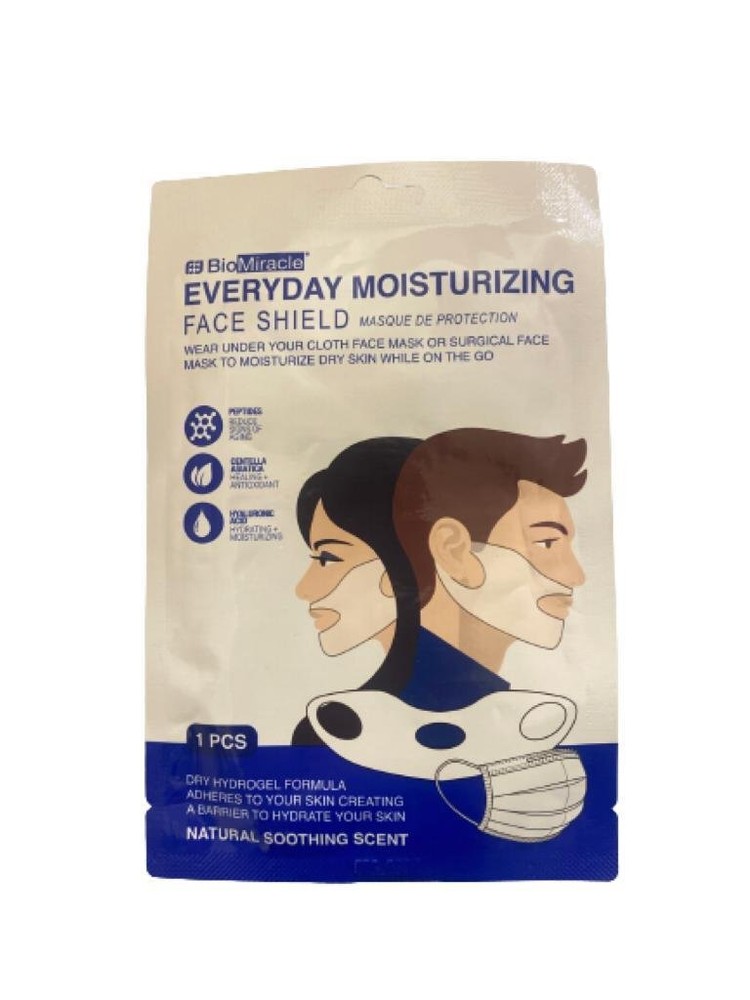 BioMiracle Everyday Moisturizing Face Shield Dry Hydrogel Formula 2 Pcs