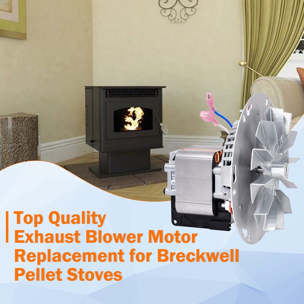 Criditpid Replacement A-E-027 Combustion Blower Motor for No, Silver