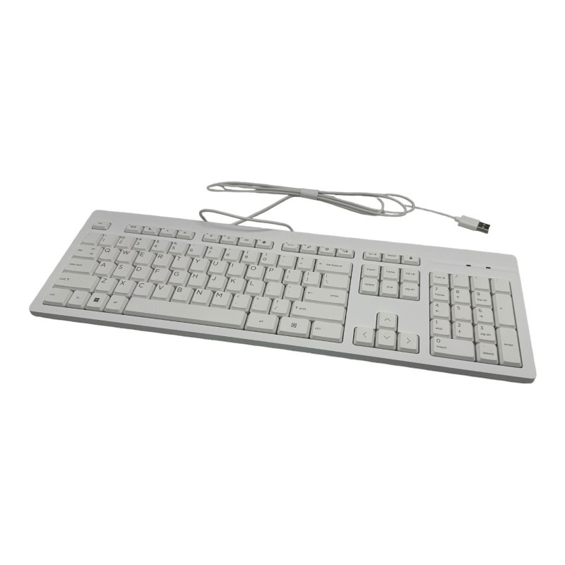 M52961-001 - Keyboard, US Wired (USB), White