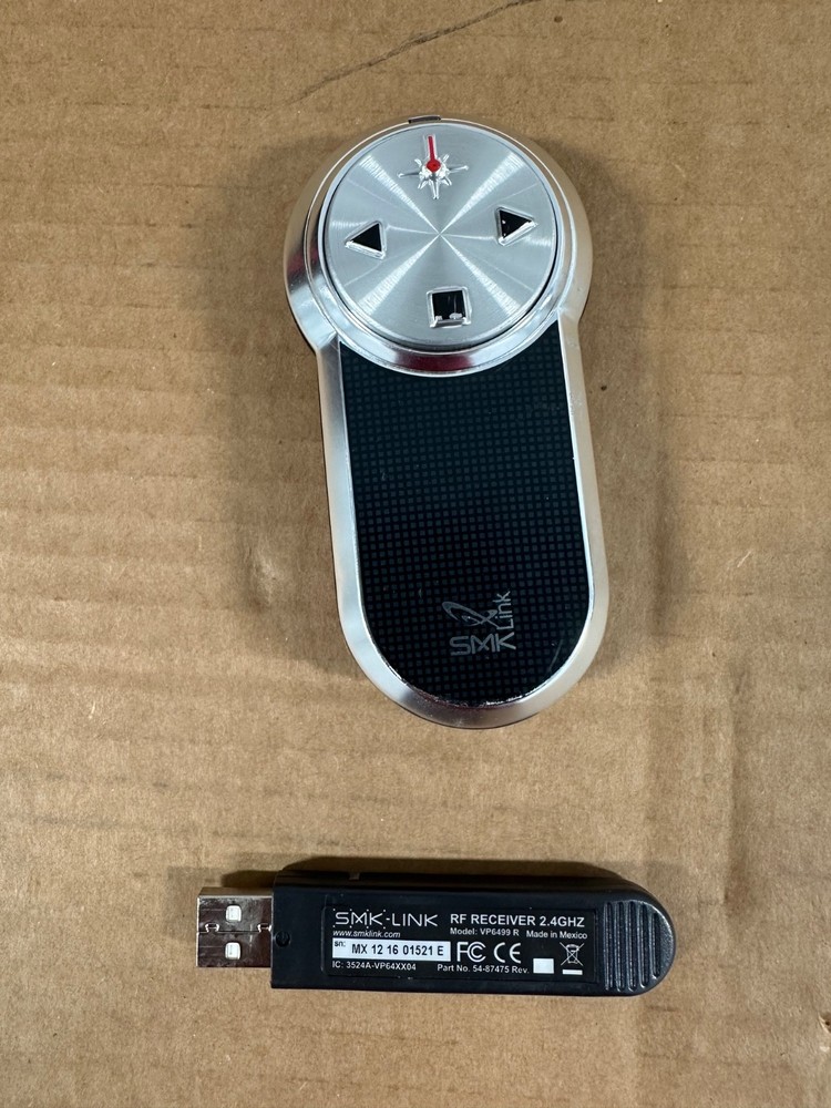 SMK-Link Wireless Presentation Point Navigator USB Receiver Laser Pointer-  #06