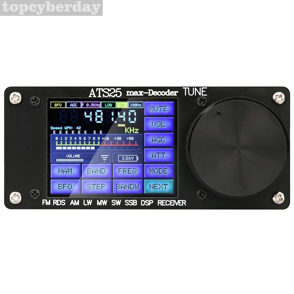 ATS25max-Decoder Si4732 Full Band Radio Receiver DSP SW w/ Activation Code USA