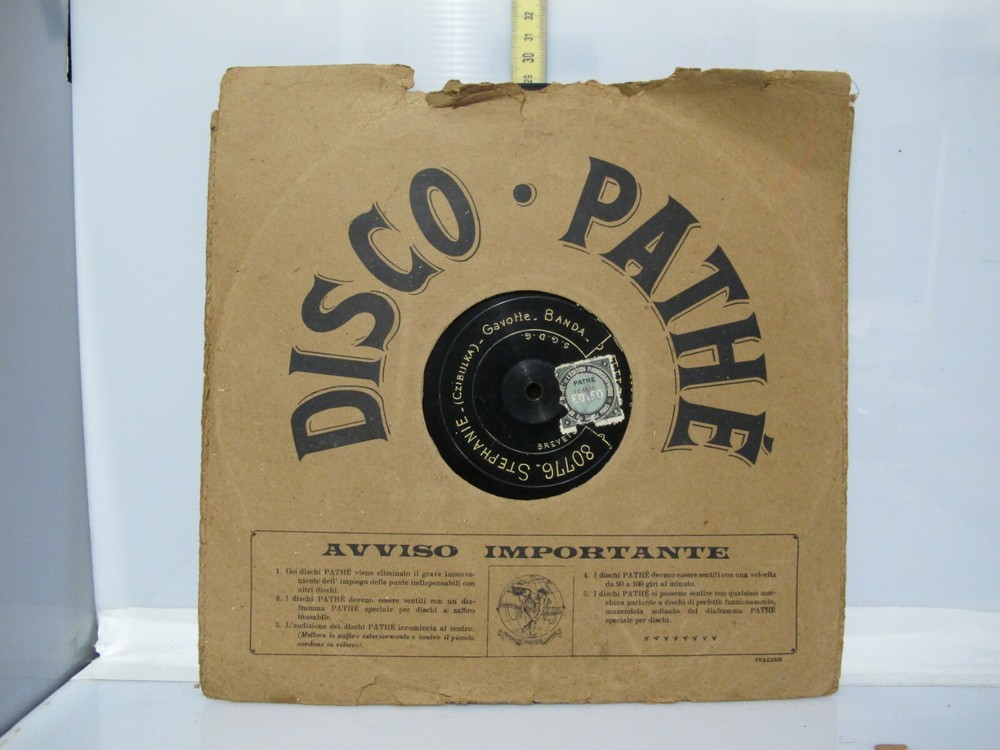 Disc early '900 - Pathè in Bakelite - Mignon / Stephanie