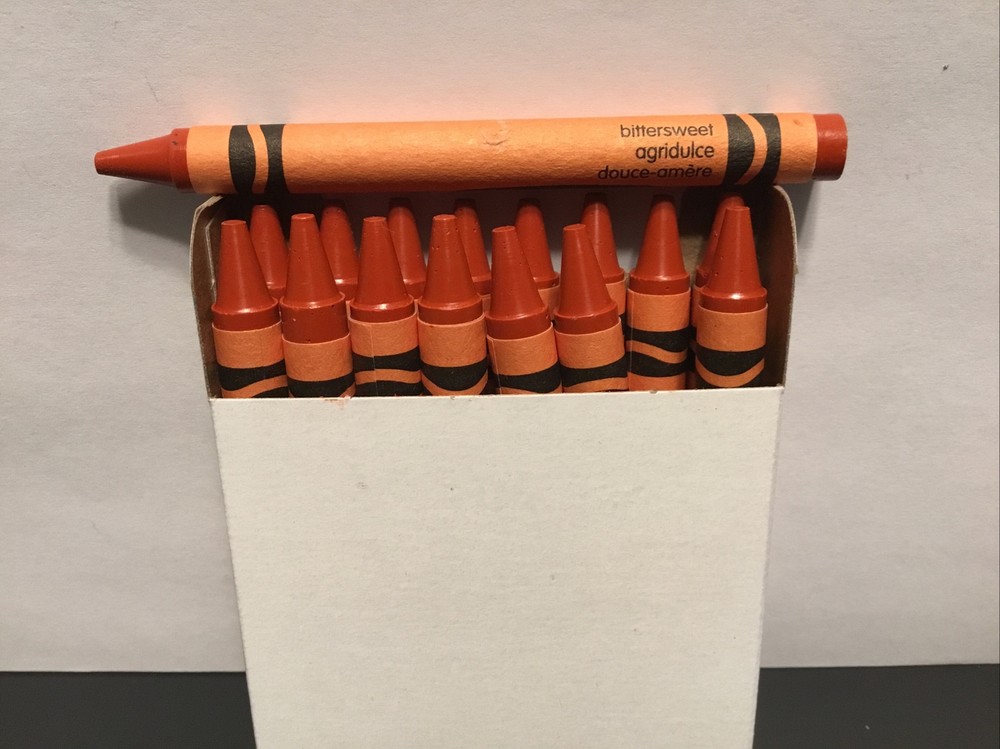 (16) Crayola Crayons (bittersweet) BULK