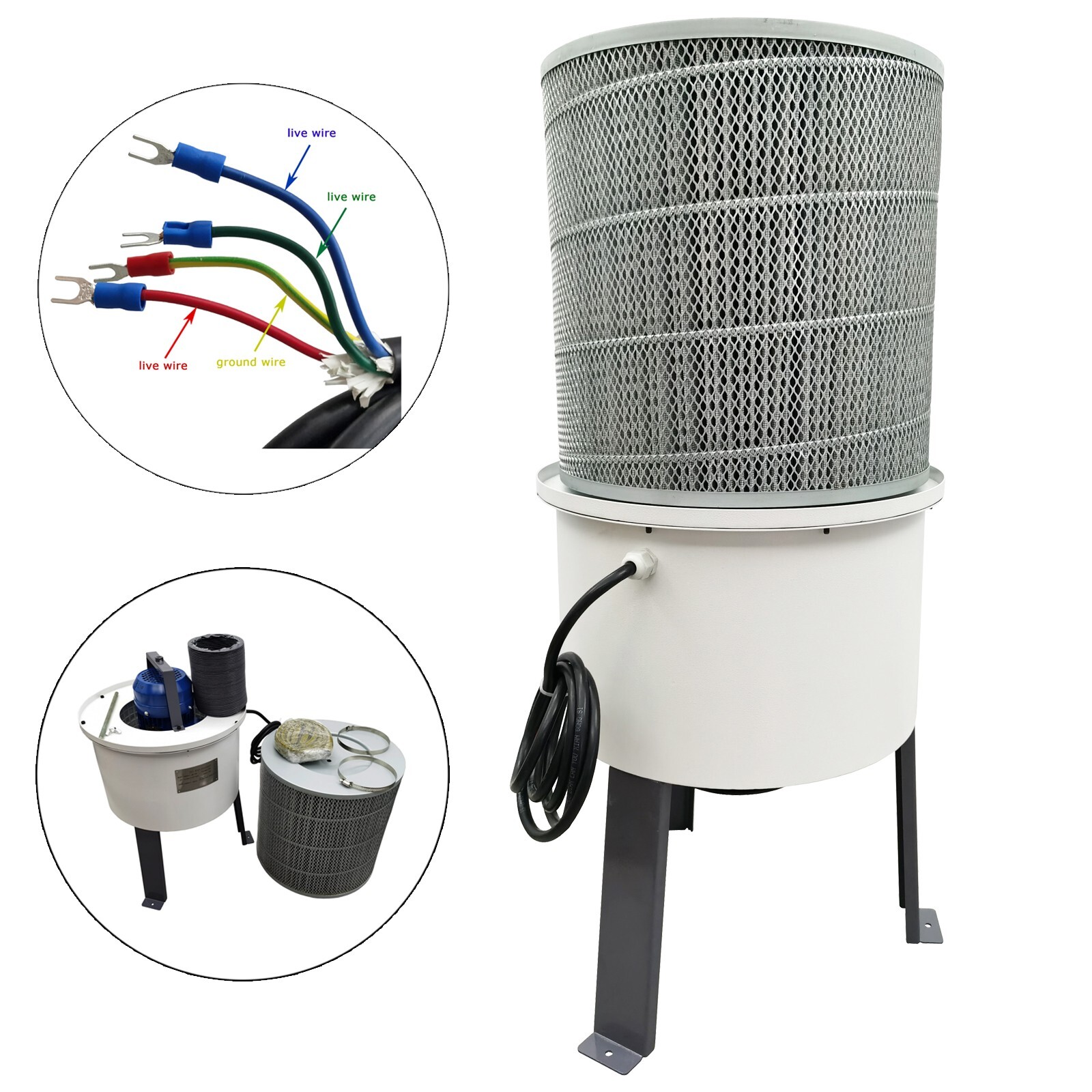 OPEN BOX 220V 3PH 1HP Oil Mist Collector 650-824CFM CNC Machine Tool Purifier